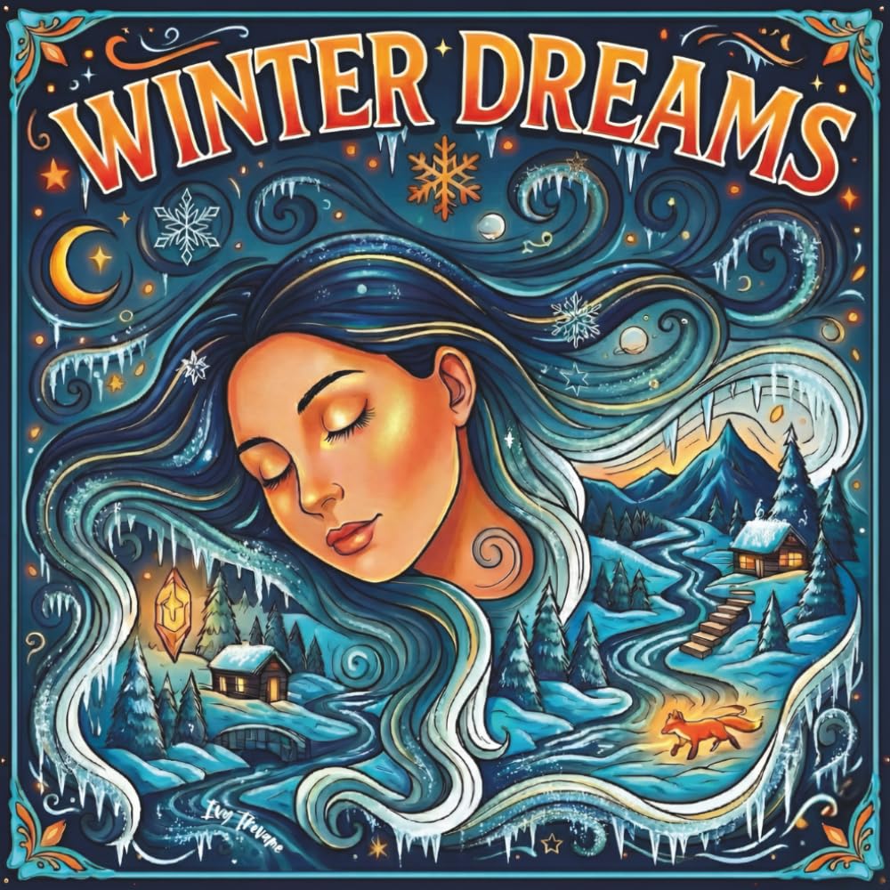 Winter Dreams: A Surreal Coloring Book Escape for Adults and Teens | 40 Enchanting Fantasy Landscape Scenes for Stress Relief and Relaxation