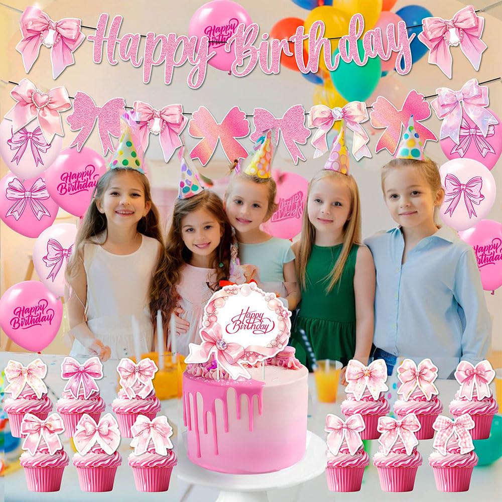 Banner De Cumpleaños Rosa Feliz Para Niñas, Niños Y Adultos, Suministros Para Fitas De Cumpleaños - China Banner De Papel Y La Decoración Del Hogar Precio