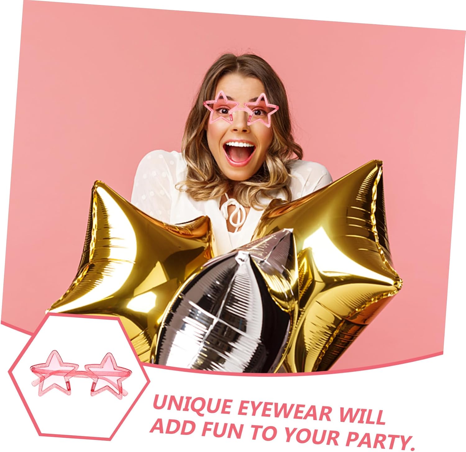 Star Shaped Sunglasses Uv Colorful Five-point Design for Parties Weddings and Cosplay Fun and Stylish Eyewear for Men and Women for Festivals and Outdoor Activities