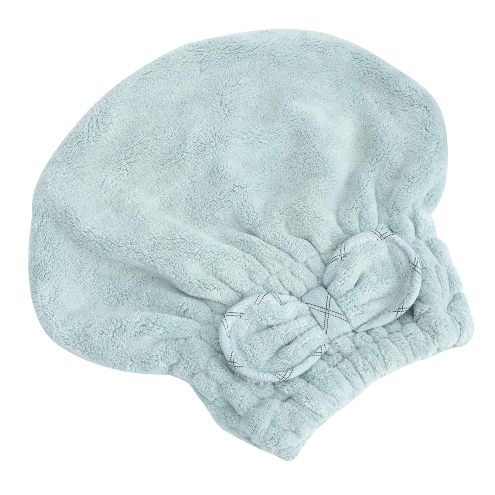 Mikinona Shower Drying Hair Cap Soft Fleece Female Hair-Drying Hat Fast Towel Adorable Bow Dry Face Cover