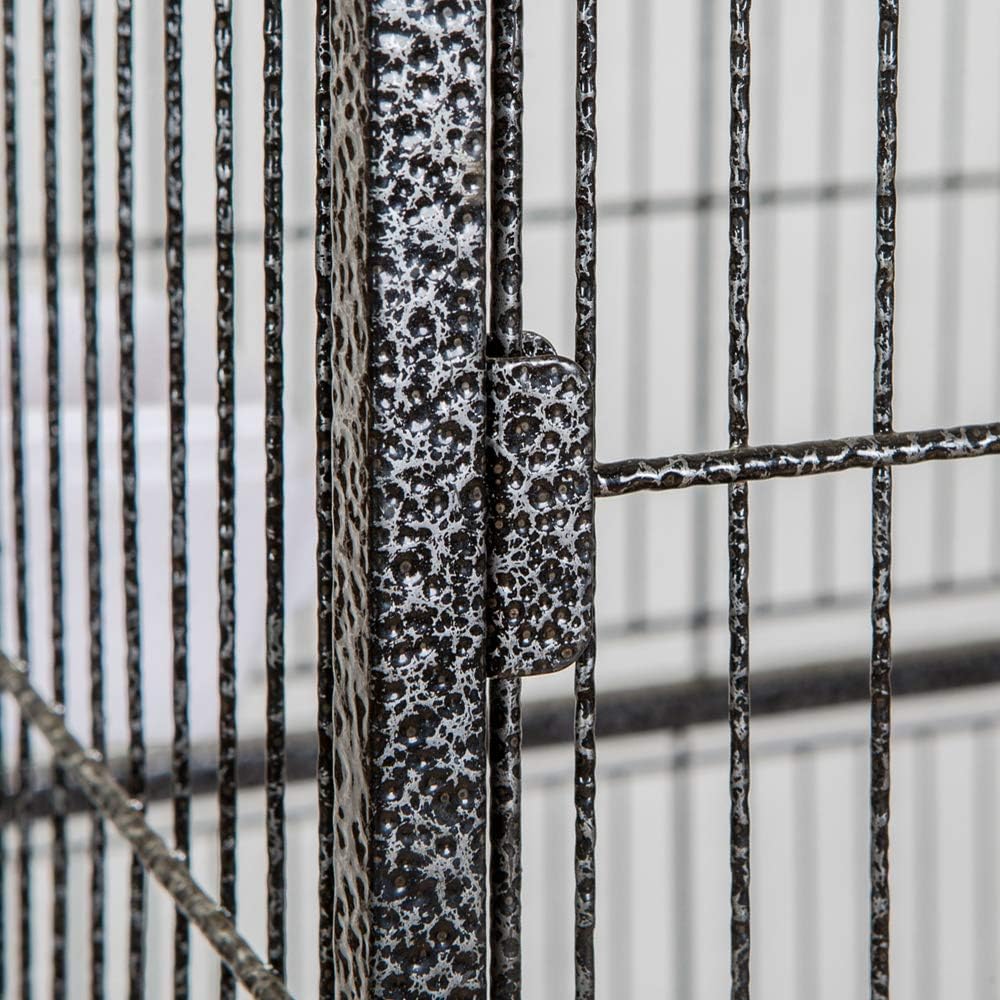 Large Bird Cages with Metal Aviary Wheels for Parrots, Cockatiels, Pigeons