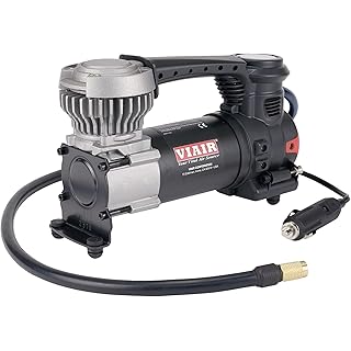 VIAIR 85P - 00085 Tire Inflator Portable Air Compressor for Car, Truck & SUV 12V On/Offroad Tire Pump Air Compressor Portable Heavy Duty 60 PSI, Cigarette Plug, Twist Chuck