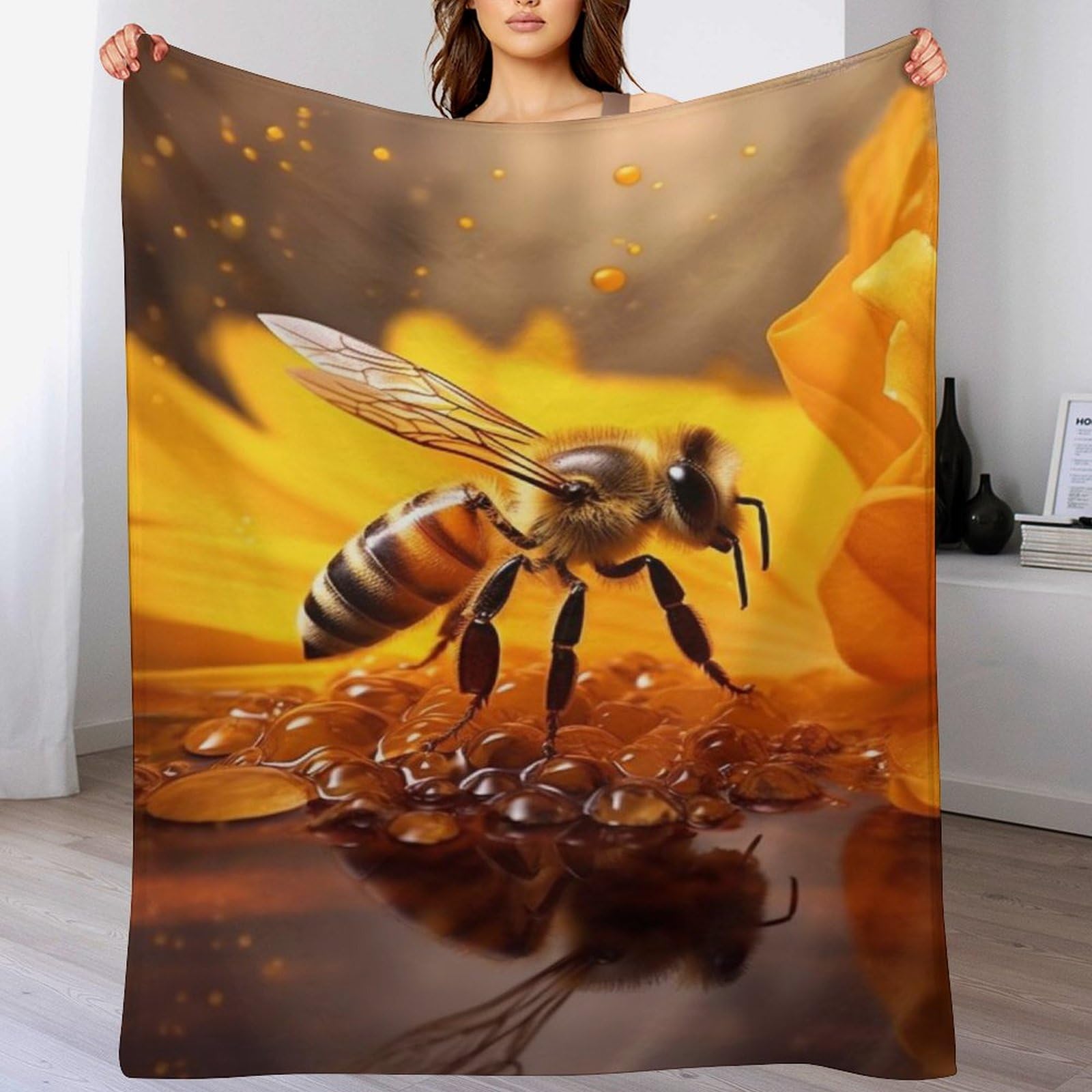 Couverture polaire en flanelle chaude et ultra douce pour chambre