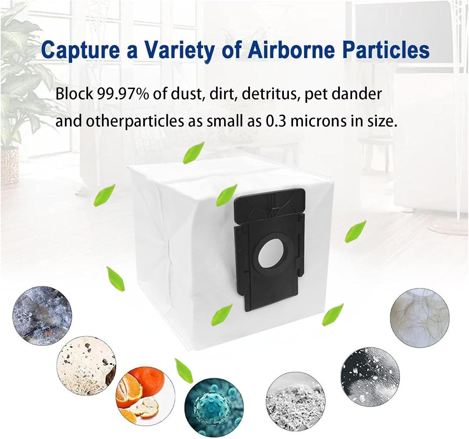 Replacement Dust Bags Compatible With Verefa L11 Pro Vacuum Cleaner Self-Emptying Station Bags, Spare Accessories Parts