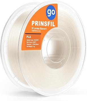GO PLA Filament Origin-Clear 3D Printer Filament PLA for Bamboo Lab Bambu Lab, etc., 1kg Pure Clear