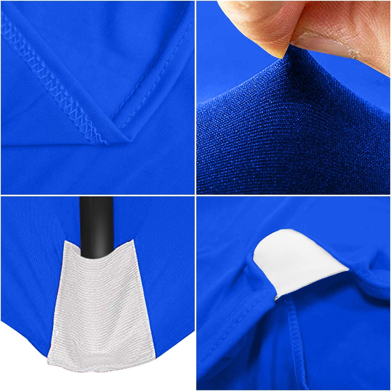 ABCCANOPY Spandex Tablecloths for 8 ft Home Rectangular Table Fitted Stretch Table Cover Polyester Tablecover Lash Bed Cover Table Toppers Massage Table Cover, Royal Blue