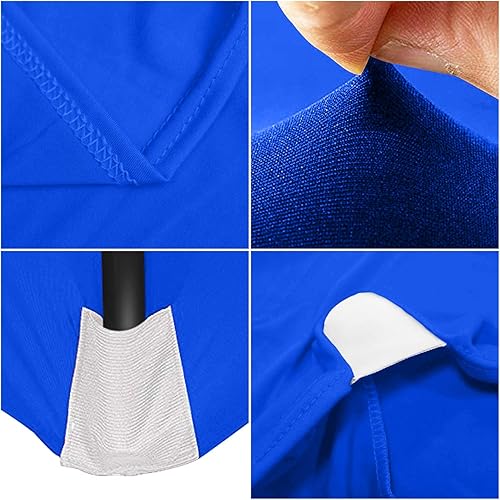 Miniatura 18 de ABCCANOPY - Funda elástica para mesa (6 pies) Mantel de poliéster de más de 30 colores, ajustado, de licra, elástico, con parte trasera abierta.