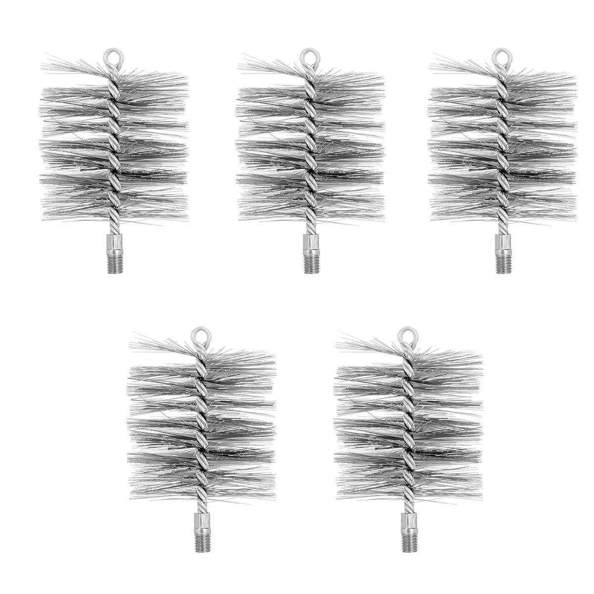 HOLZBRINK Hérisson De Ramonage Pour Cheminée Et Poêle M12, Brosse De Nettoyage En Fil D'acier Galvanisé 50 Mm, 1 Pc