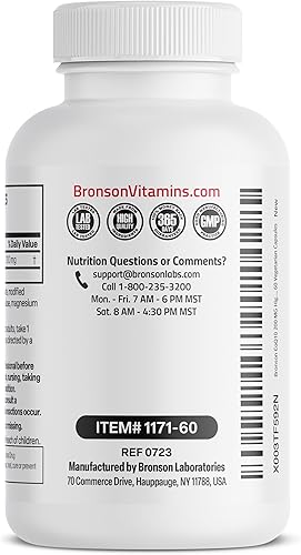 Miniatura 7 de Bronson CoQ10 200 MG Producción de Energía Celular de Alta Potencia, 60 Cápsulas Vegetarianas