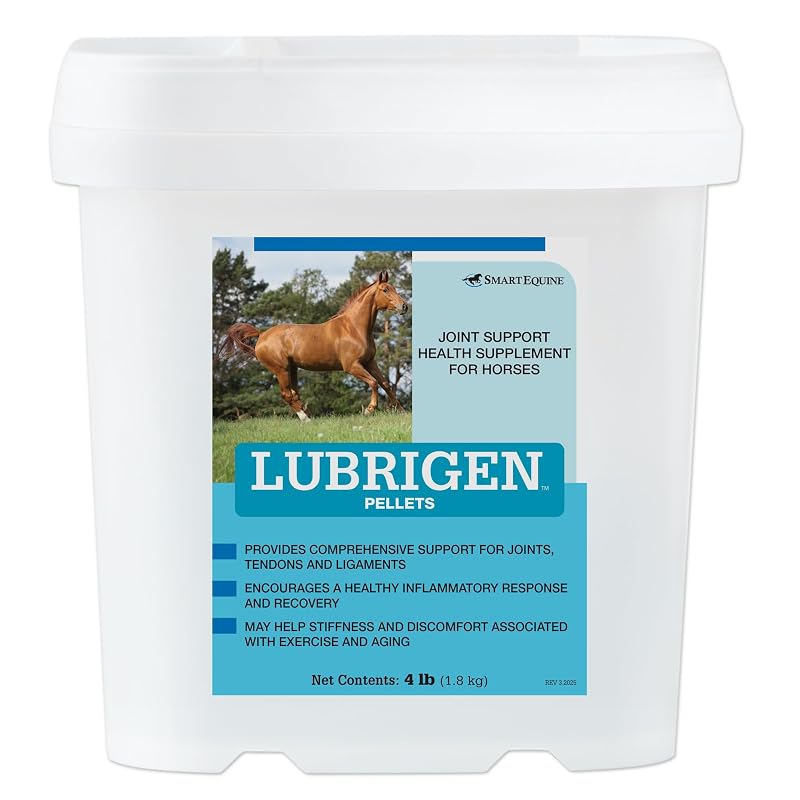 Suplemento para Equinos SmartEquine Lubrigen em Pellets com Glicosamina e Condroitina, 1,81 kg, 33 Porções