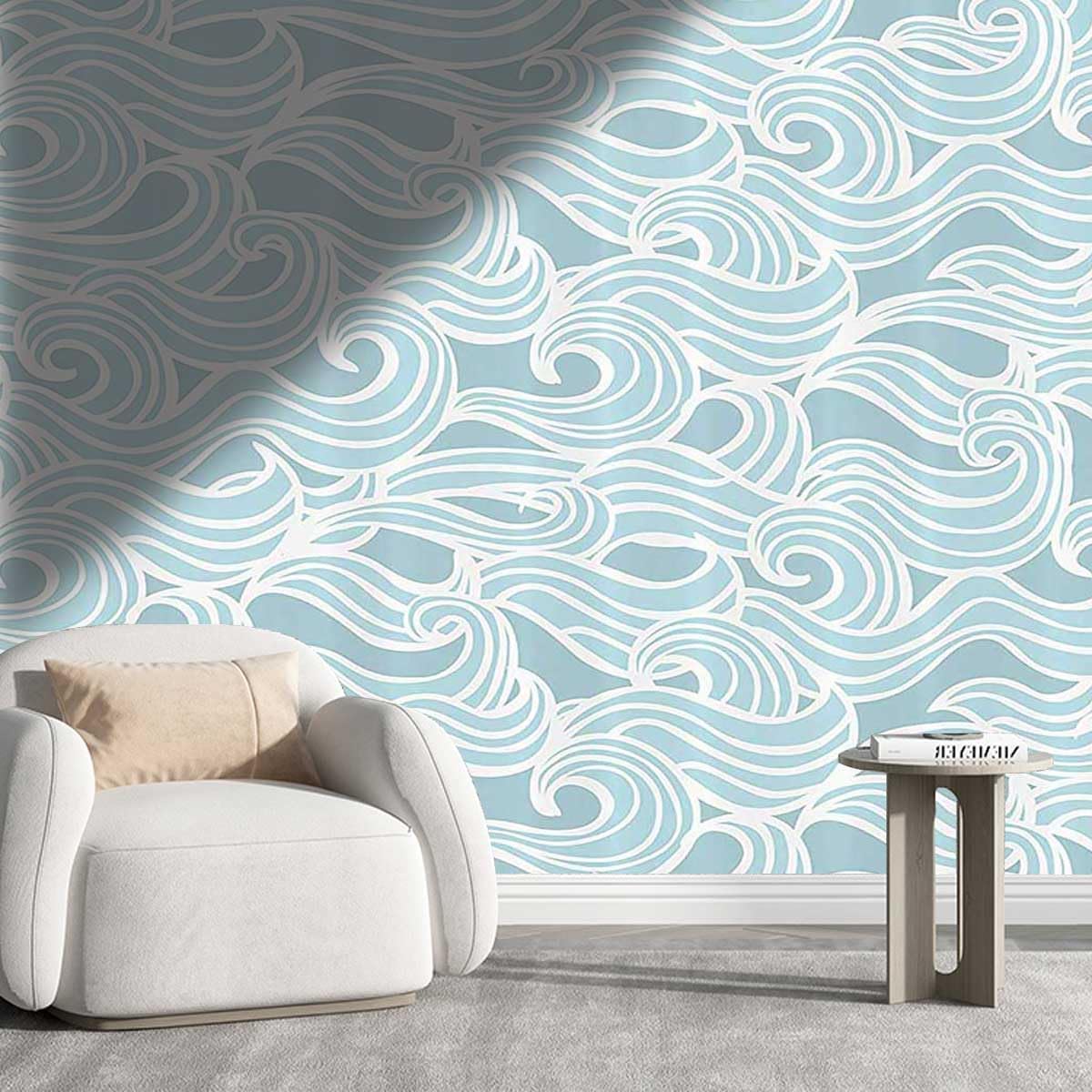 YANFENQI Wallpaper Peel and Stick for Kitchen Aqua Vinyl Contact Paper