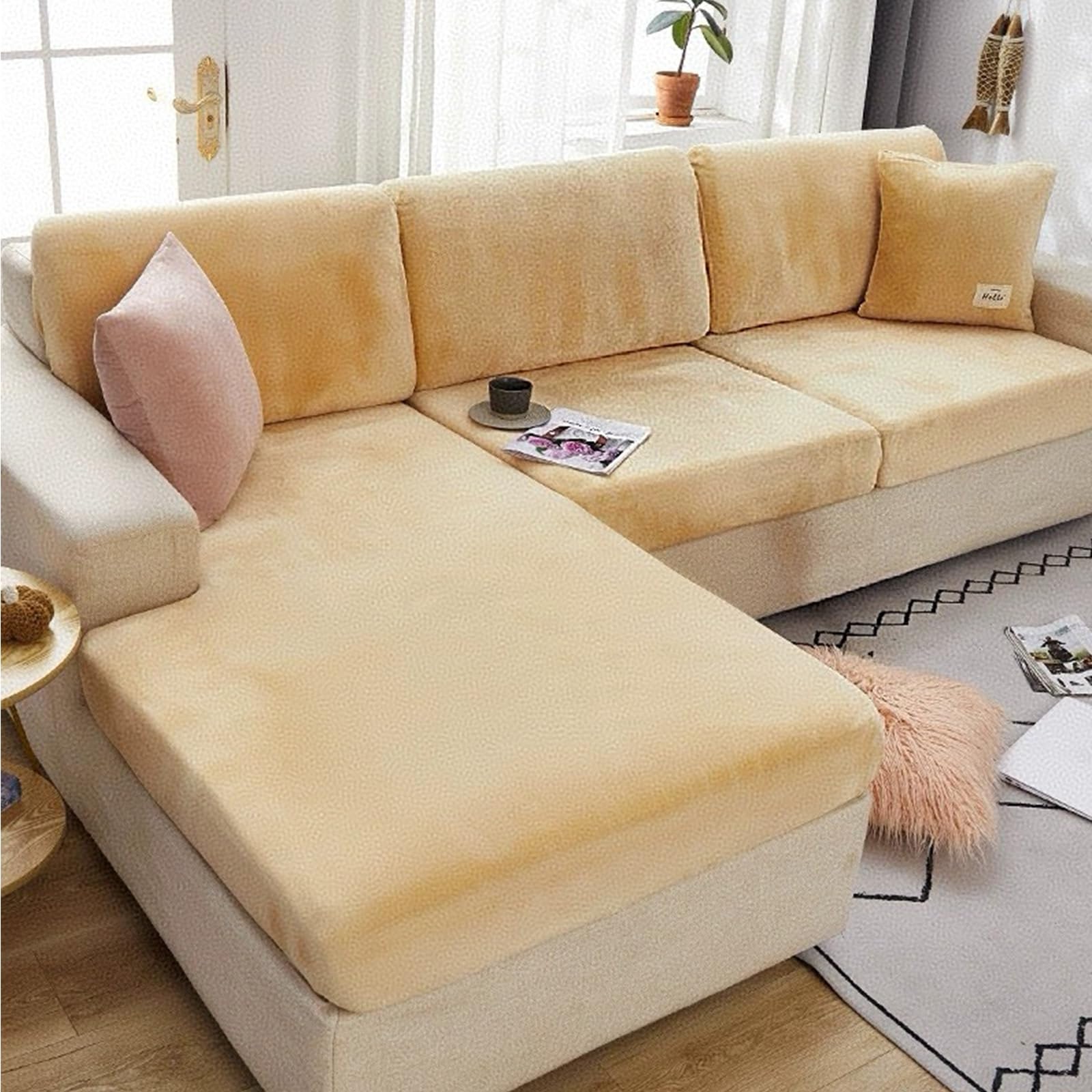 Housse de canapé élastique lavable anti-rayures pour protéger le mobilier des enfants