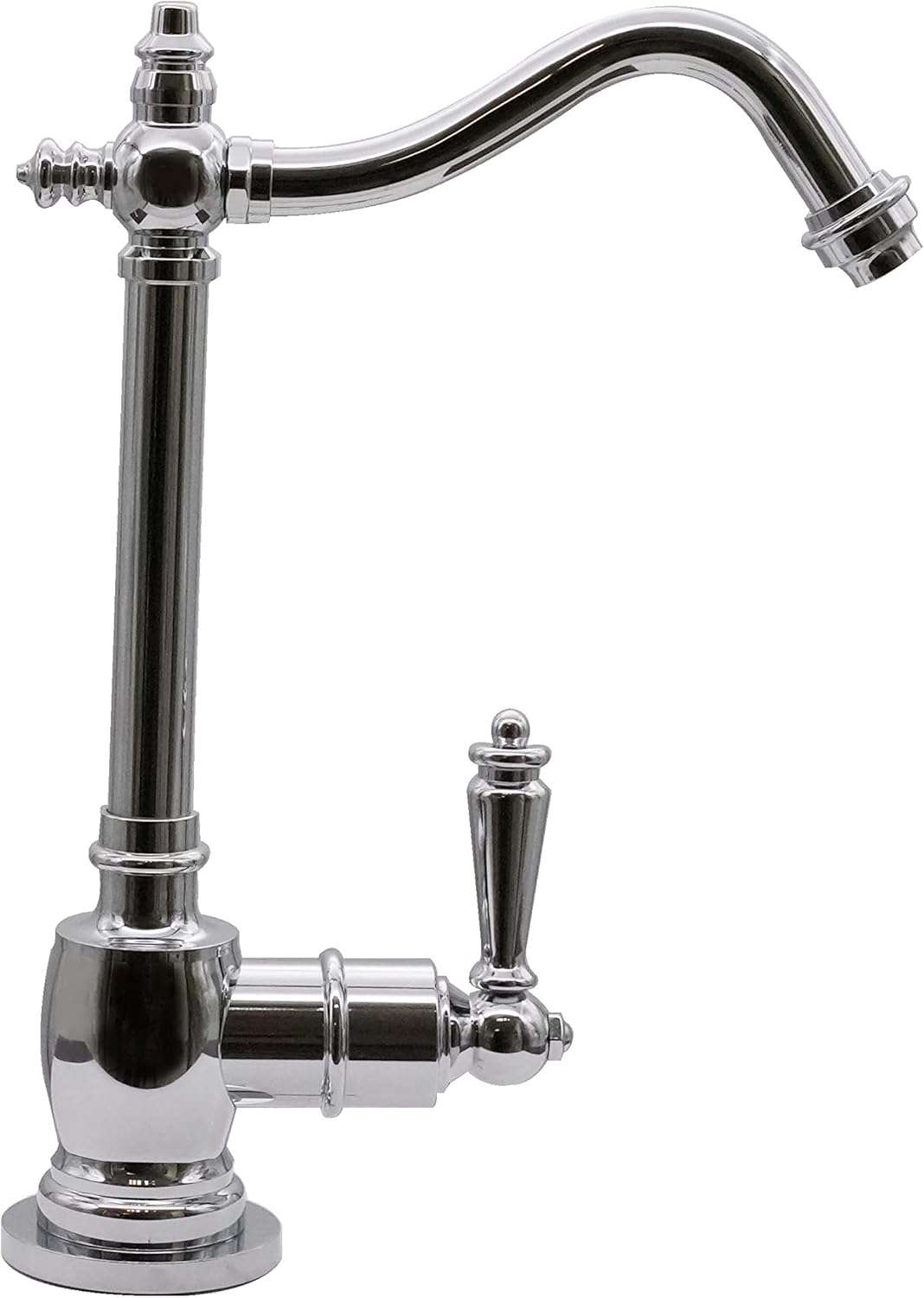 Westbrass D2035-NL-26 9" Victorian 1-Lever Handle Cold Water Dispenser Faucet, Polished Chrome