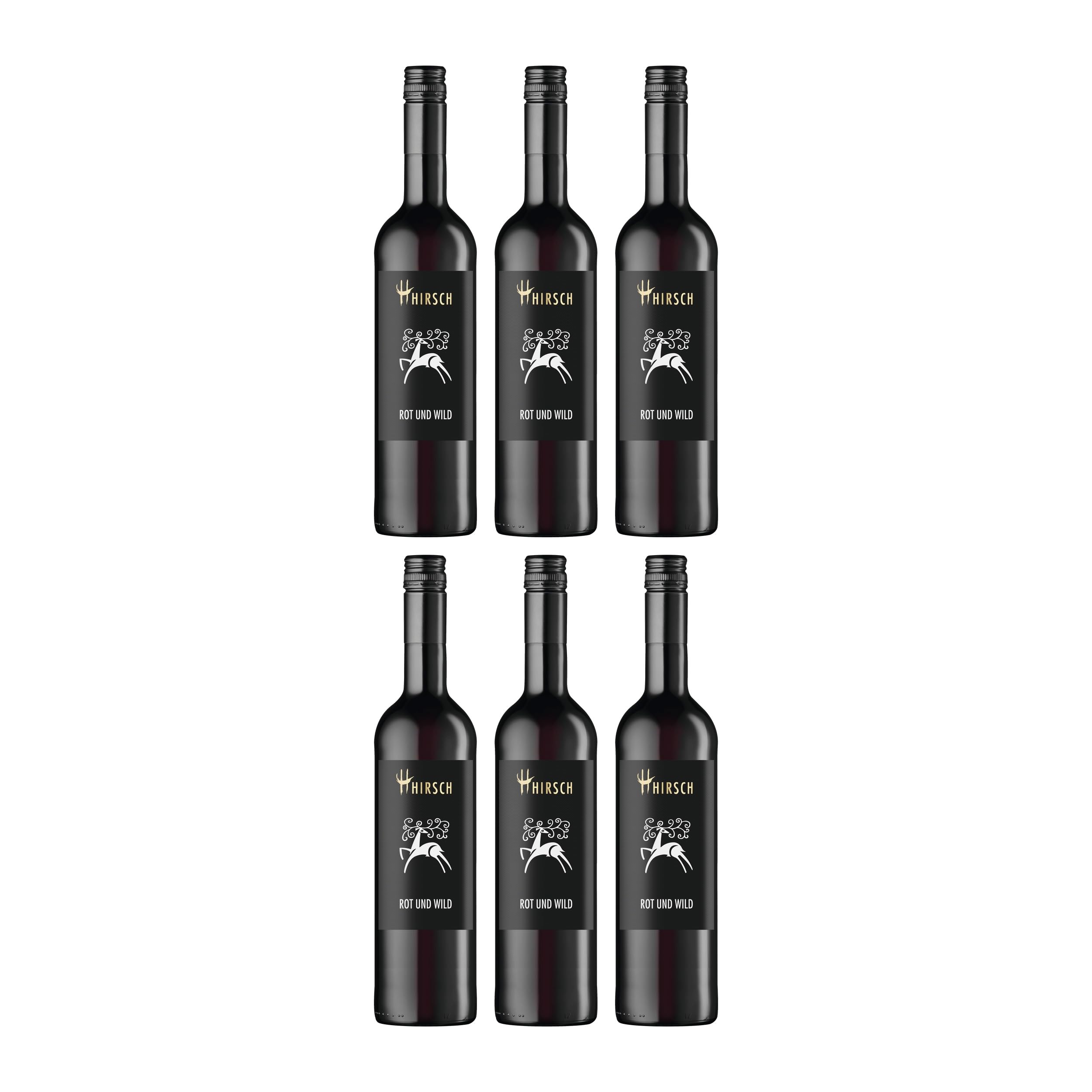 Christian Hirsch Rot und Wild Rotwein trocken Deutschland inkl. FeinWert E-Book (6 x 0.75 l)