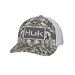 HUK Mens KC Scott Trucker Hat, Anti-Glare Snapback Fishing Hat for Men, Apex Vert - Moss, One Size