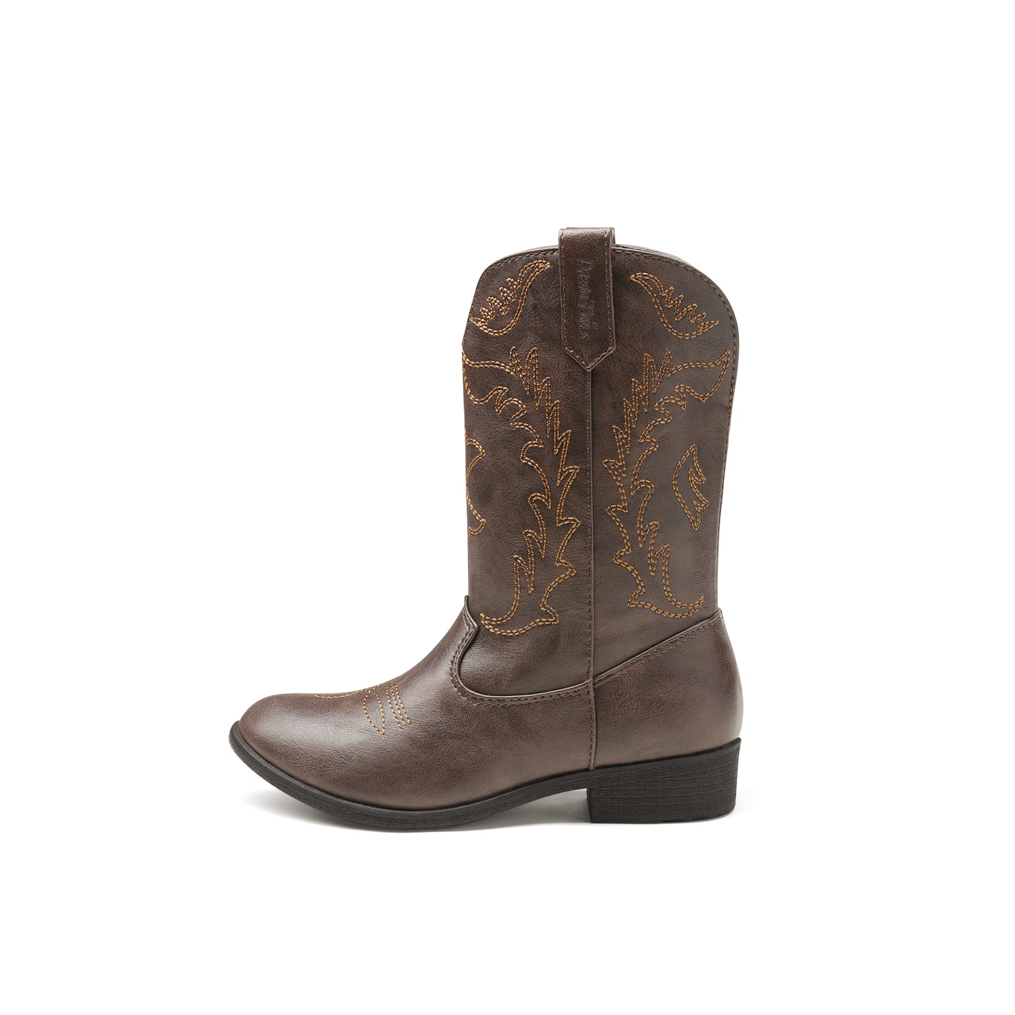 DREAM PAIRS Cowgirl Cowboy-Westernstiefel für Mädchen, wadenhoch, Reitschuhe, kleines Kind/großes Kind