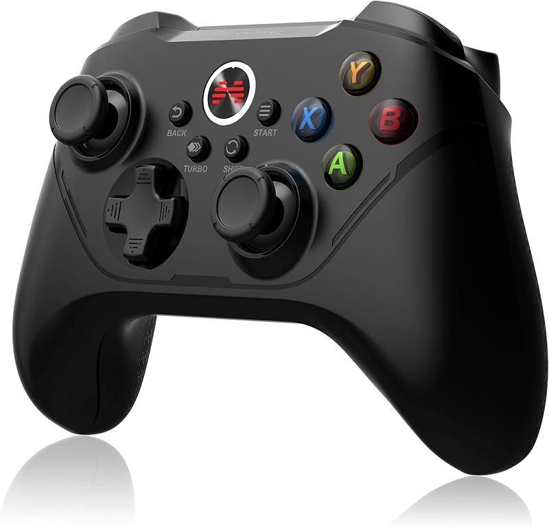 BEITONG Asura 2 Pro Controlador de juegos para PC Gamepad inalámbrico Joystick Disparador de efecto Hall para Windows 7 8 10 11, Android TV, Steam, Tesla, Simulador, con botones M programables (Negro) | Disparador de efecto Hall, Gamepad inalámbrico, Botones M programables, Botones mecánicos, Controlador de PC