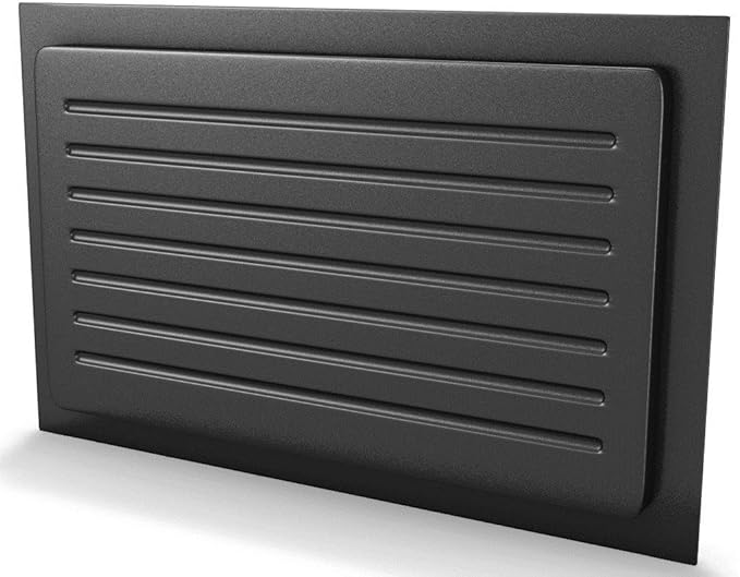 Crawl Space Foundation Vent Cover Outward Mounted (Black, 13" Height x