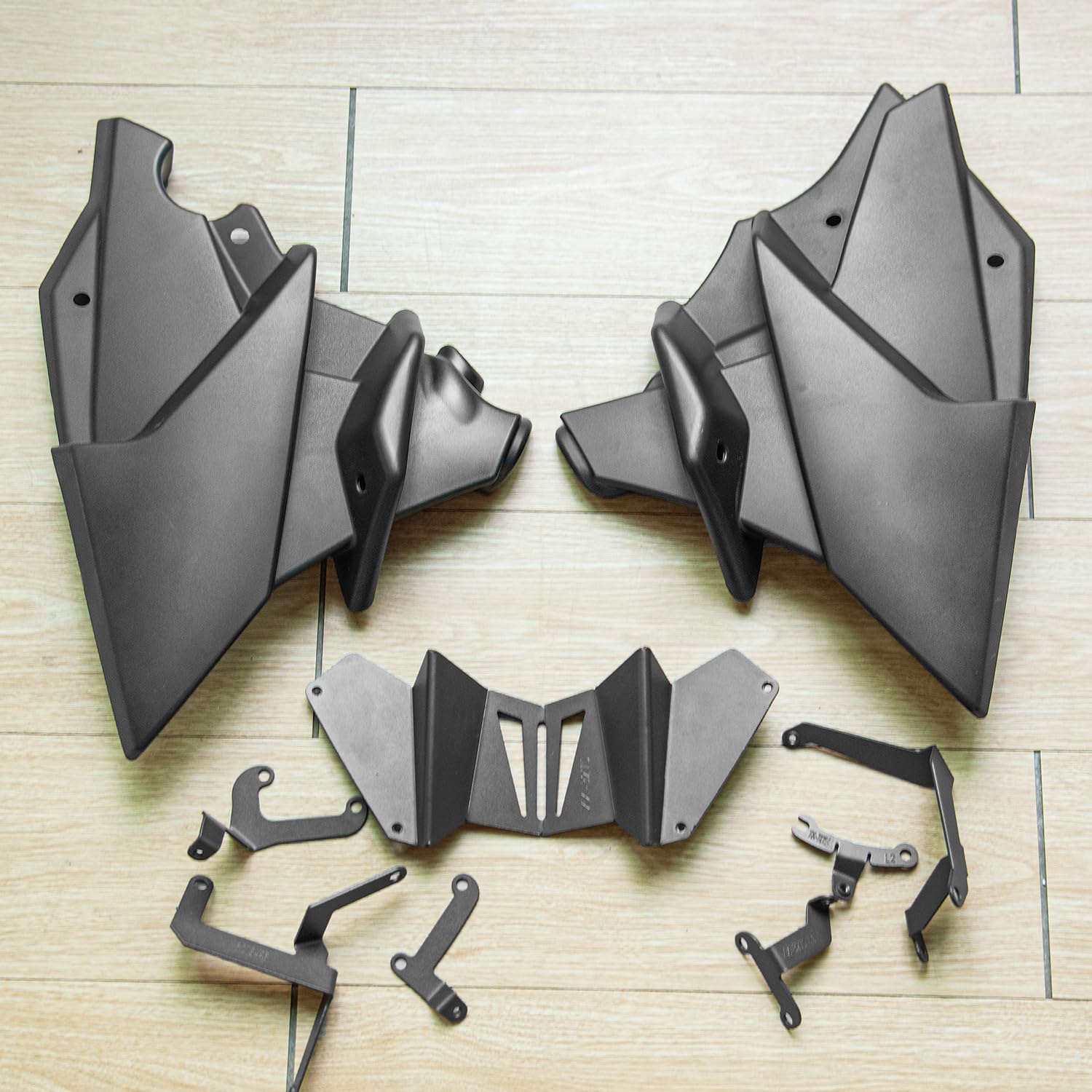 Bugspoiler Motorschutz für MT-09 MT 09 SP Tracer 9 GT 2021-2025 2026 Motorrad Unterfahrschutz Motorspoiler (Mattschwarz)