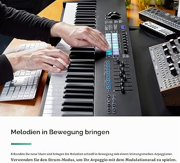 Novation Launchkey 88 [MK3] Premium MIDI Controller Keyboard with 88 Keys for Expressive Music Creation Black