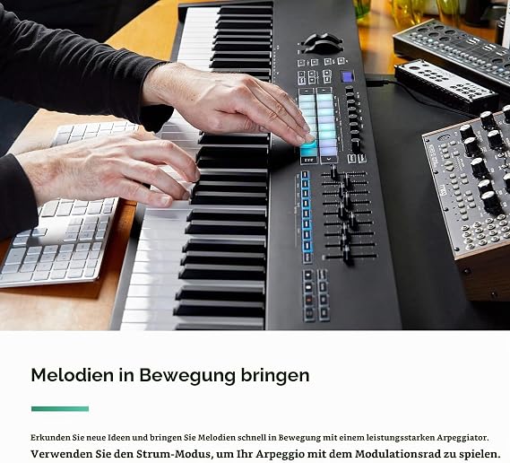 Novation Launchkey 88 [MK3] Premium MIDI Controller Keyboard with 88 Keys for Expressive Music Creation Black
