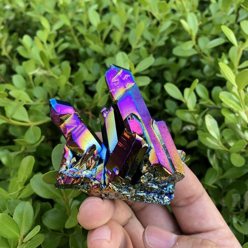 Cristal de quartz arc-en-ciel de 100g : illuminez votre bureau et vos séances de méditation