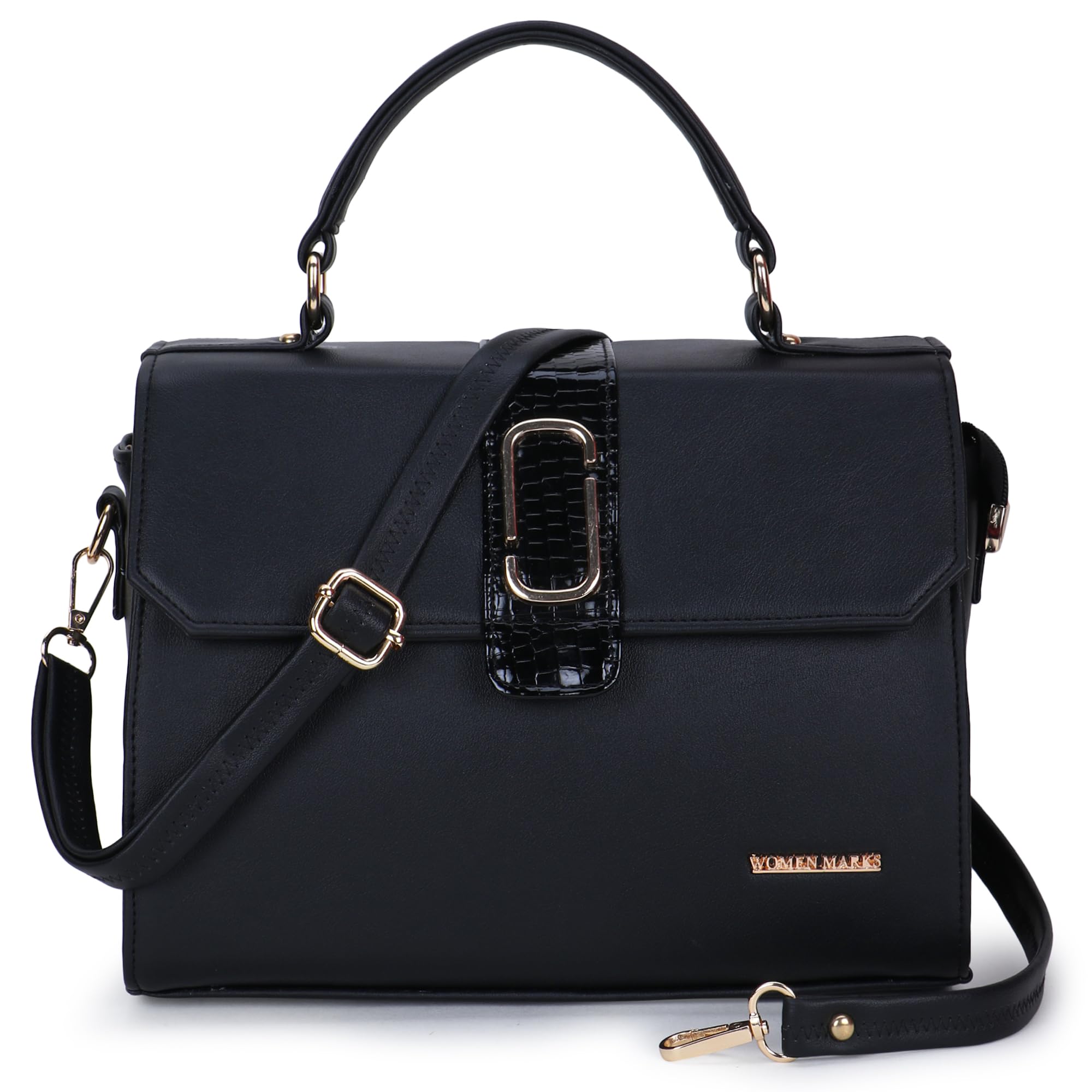 WOMEN MARKS W-M-11-Flap-J-Utility Handbag Sling/Cross-Body Bag For Women (Black) (B0CSD3HPW7) Amazon Price History, Amazon Price Tracker