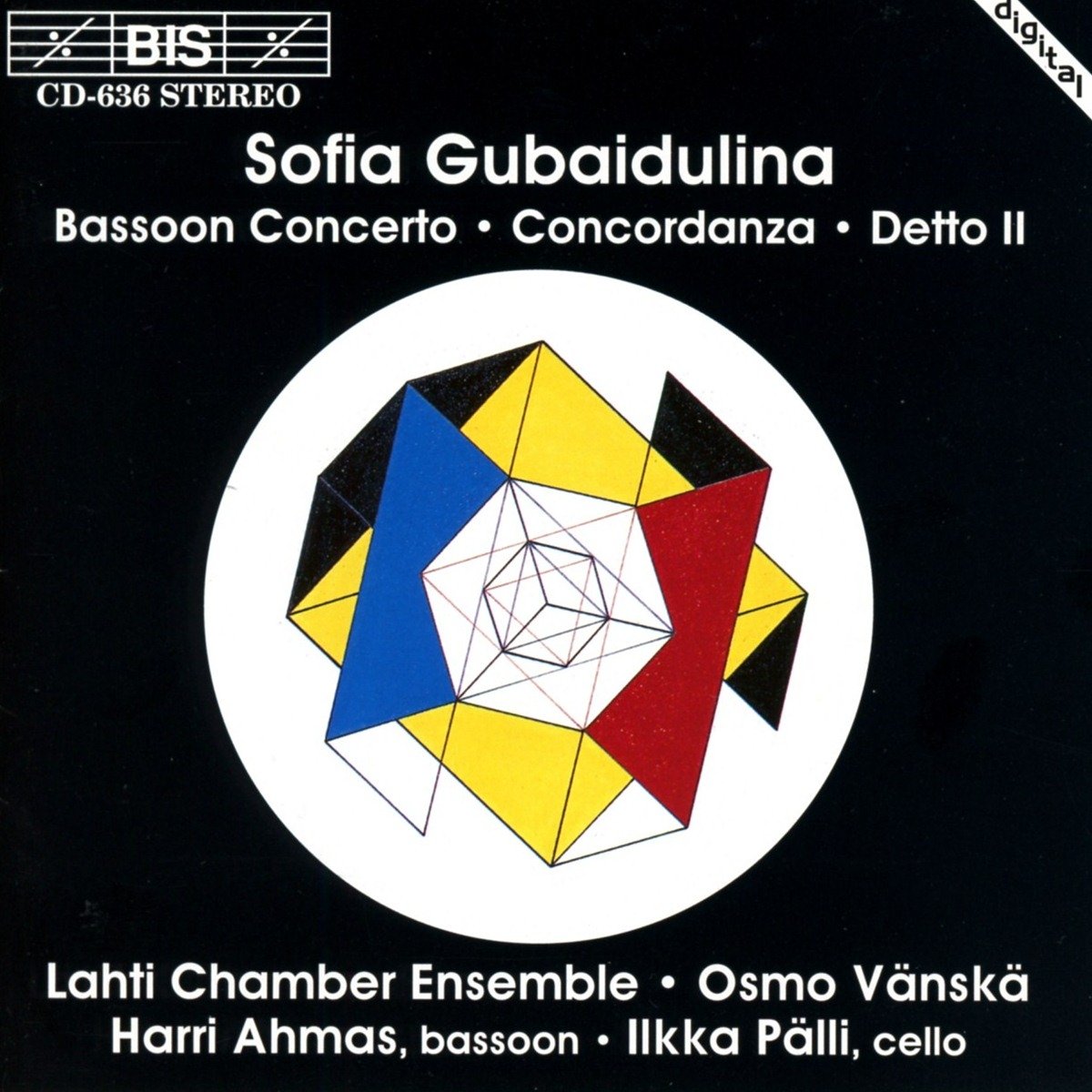 Gubaidulina: Bassoon and Cello Works