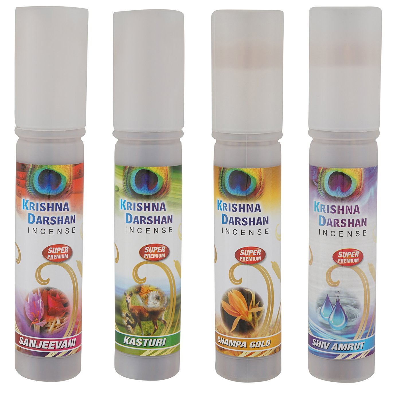 Krishna Darshan Agarbatti - 4 Fragrance Pack -1