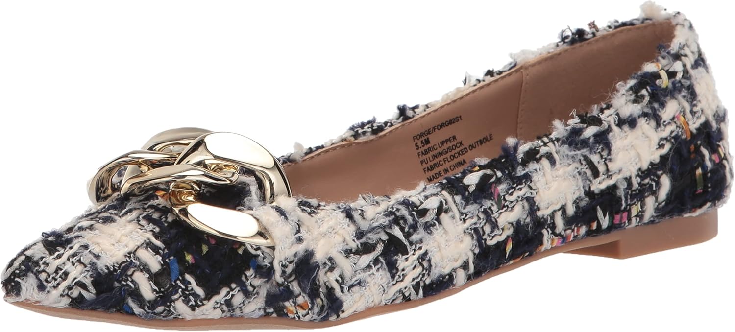 メデン Steve Madden Slip On Embellished Flats Womens Famed Loafers