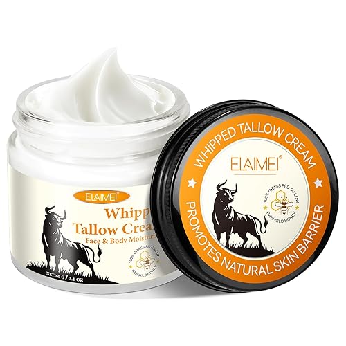 Sargo de ternera para la piel, sebo de ternera y bálsamo de miel, sebo de res para la cara, cuidado de la piel de ternera, crema hidratante facial