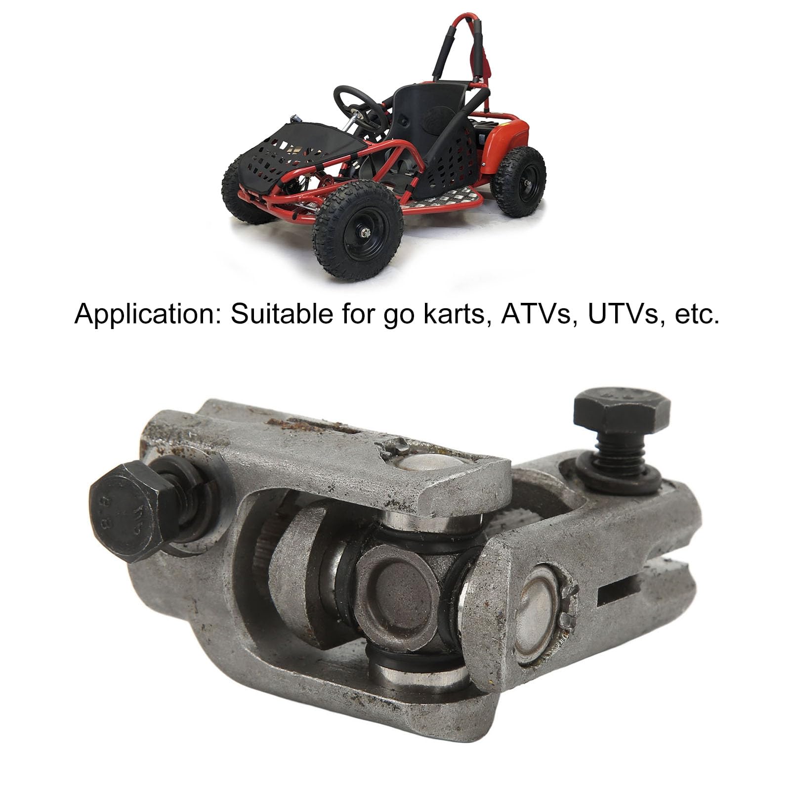 Giunto universale dello sterzo 30T e giunto di accoppiamento del fuso a snodo 14 mm per go-kart, ATV, UTV e veicoli utilitari fuoristrada