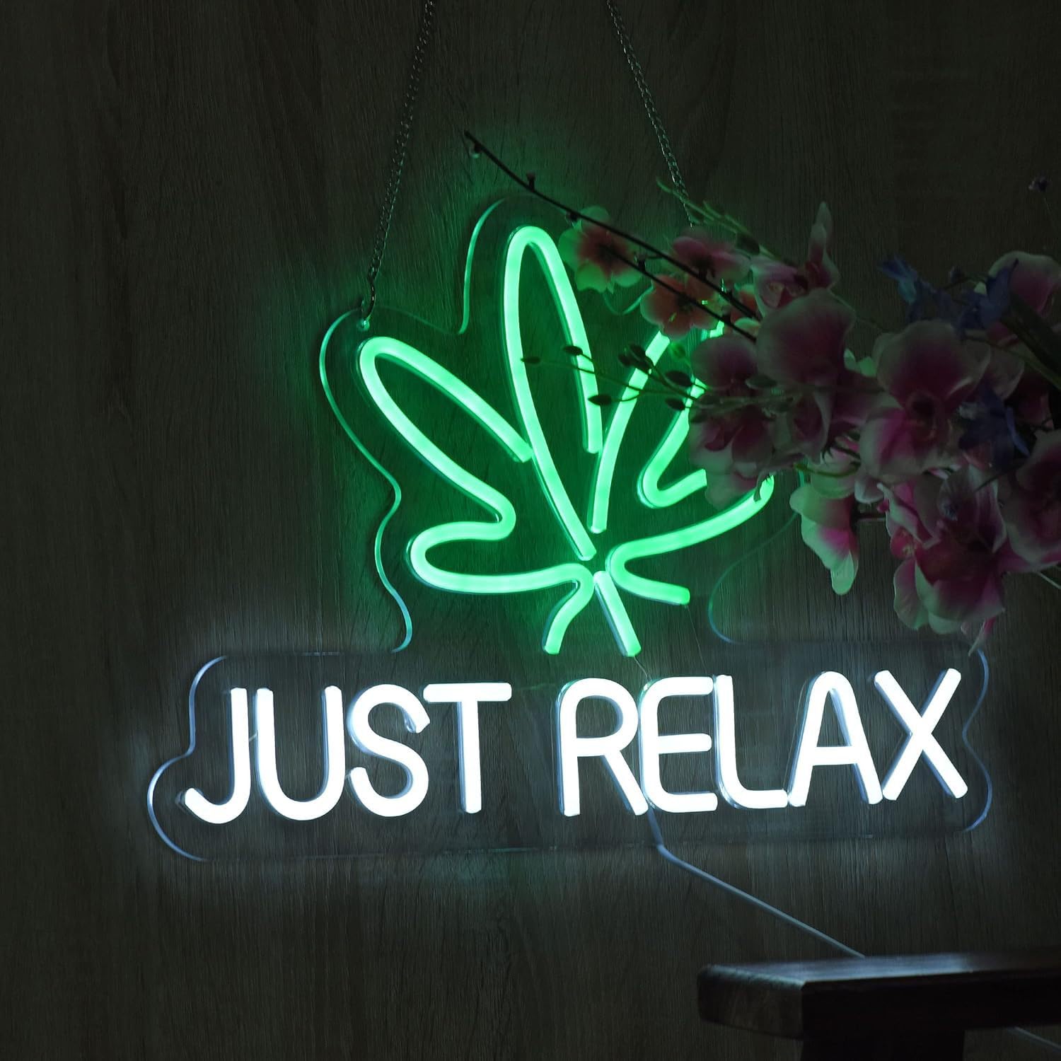 LED Neon Signs Bar Open Coffee Beer Cigarette Neon Sign Acrylic LED lights with Hanging Chain Light Up Sign for Bar Pub Store Man Cave Home Party Club Wall Decor 5V USB Powered Dimmable