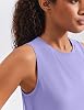 PINSPARK Camisetas sin Mangas para Mujer para Entrenar con Pliegue en la Espalda, de Corte Holgado 5