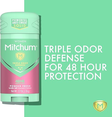 Miniatura 24 de Mitchum Gel antitranspirante y desodorante de triple protección contra olores para mujer, ducha fresca, protección 48 horas, 2.25 onzas