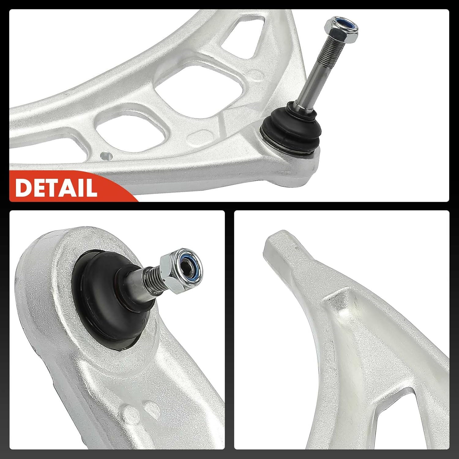 A-Premium Set of 4, Front Lower Control Arm, with Ball Joint & Bushing, Compatible with BMW - 1999-2006 - 323i 323Ci 325i 325Ci 328i 328is 330i 330Ci, RWD