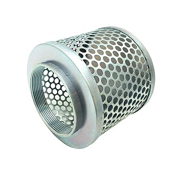 Round Hole Suction Strainers for Pump, Plated Steel