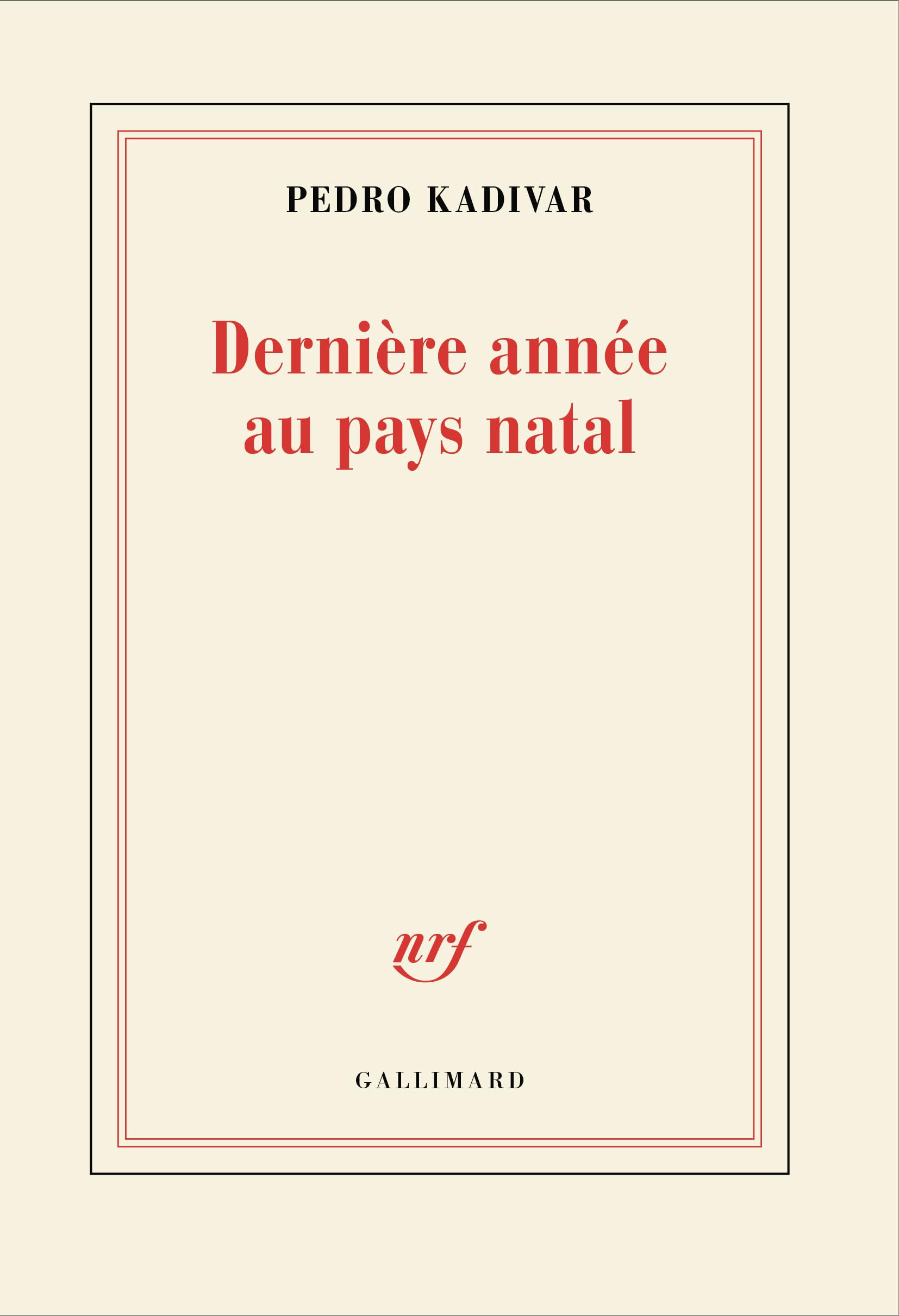Dernière année au pays natal