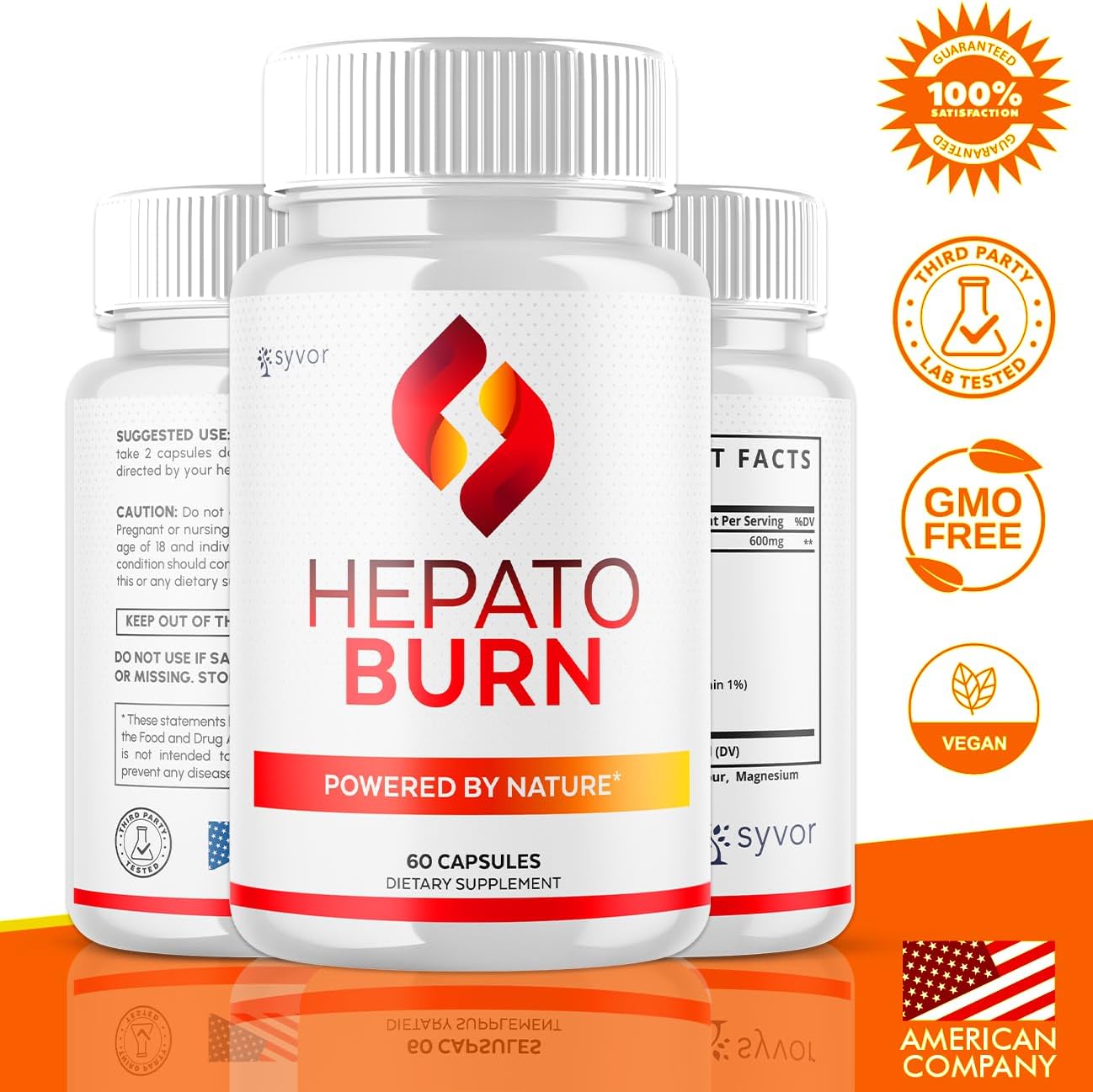 Hepato Burn Capsules, Official Hepato Burn Pills with All Natural Premium Ingredients, Hepatoburn Energy and Fitness Vitamin Supplement, Hepatoburn Healthy Lifestyle Powered by Nature (60 Capsules) - Image 2
