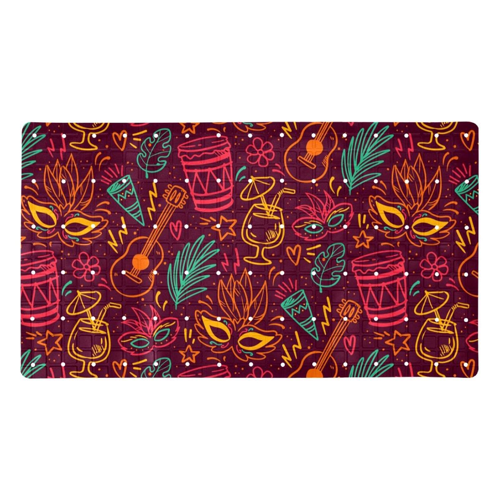 Tapis de salle de bain antidérapant avec ventouses 40x70 cm