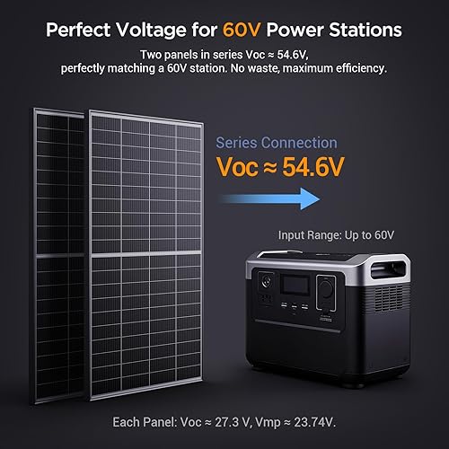 Miniatura 6 de Panel solar bifacial tipo N de 16BB 400 W, 2 paneles solares de 200 vatios de 12 V, módulo fotovoltaico monocristalino de alta eficiencia del 25 %
