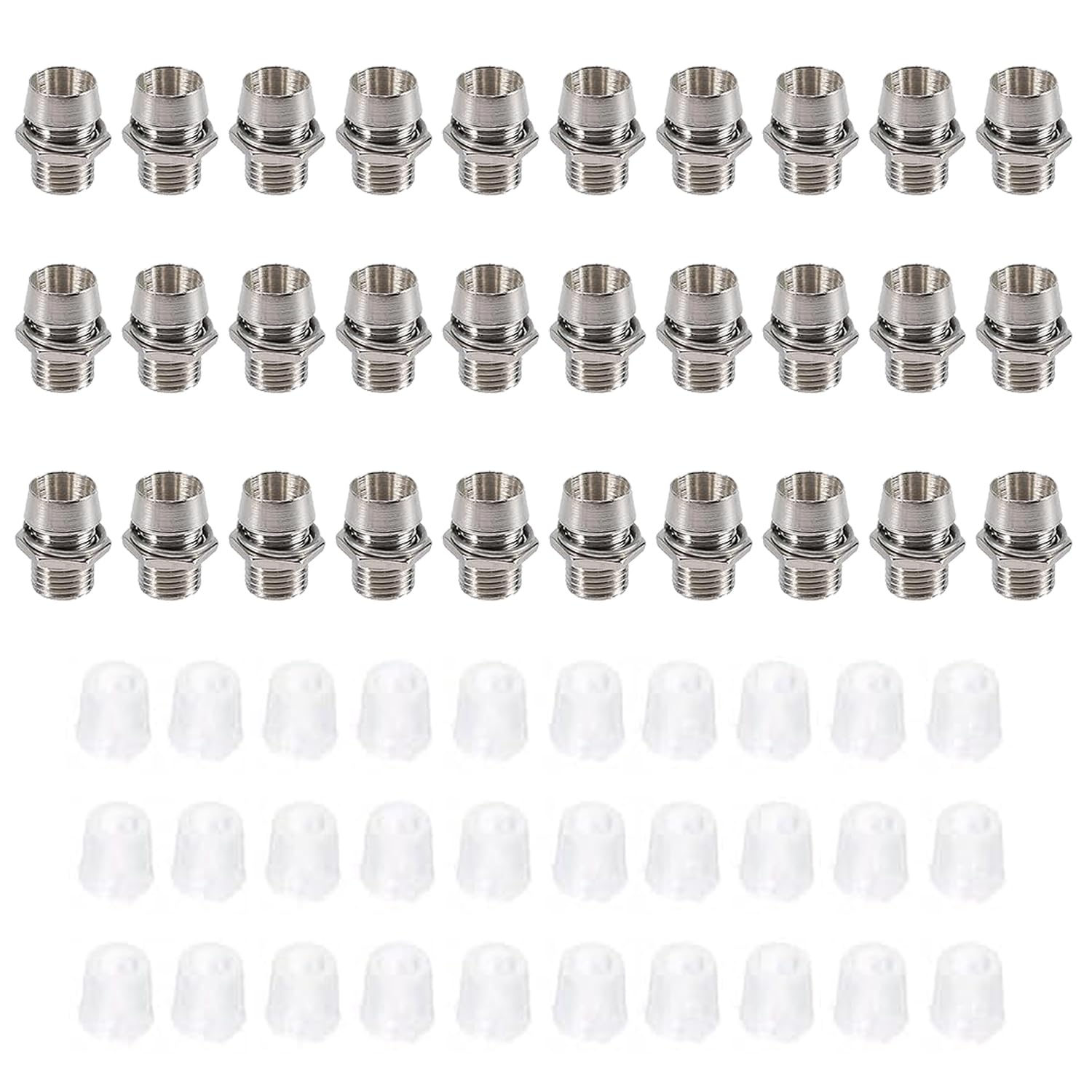 TAODAN 30PCS 5mm Lamp Base Brass Mounting Lighting Bracket Panel Display Socket Bezel Suitable for Indicator Light DIY Projects Science Experiments