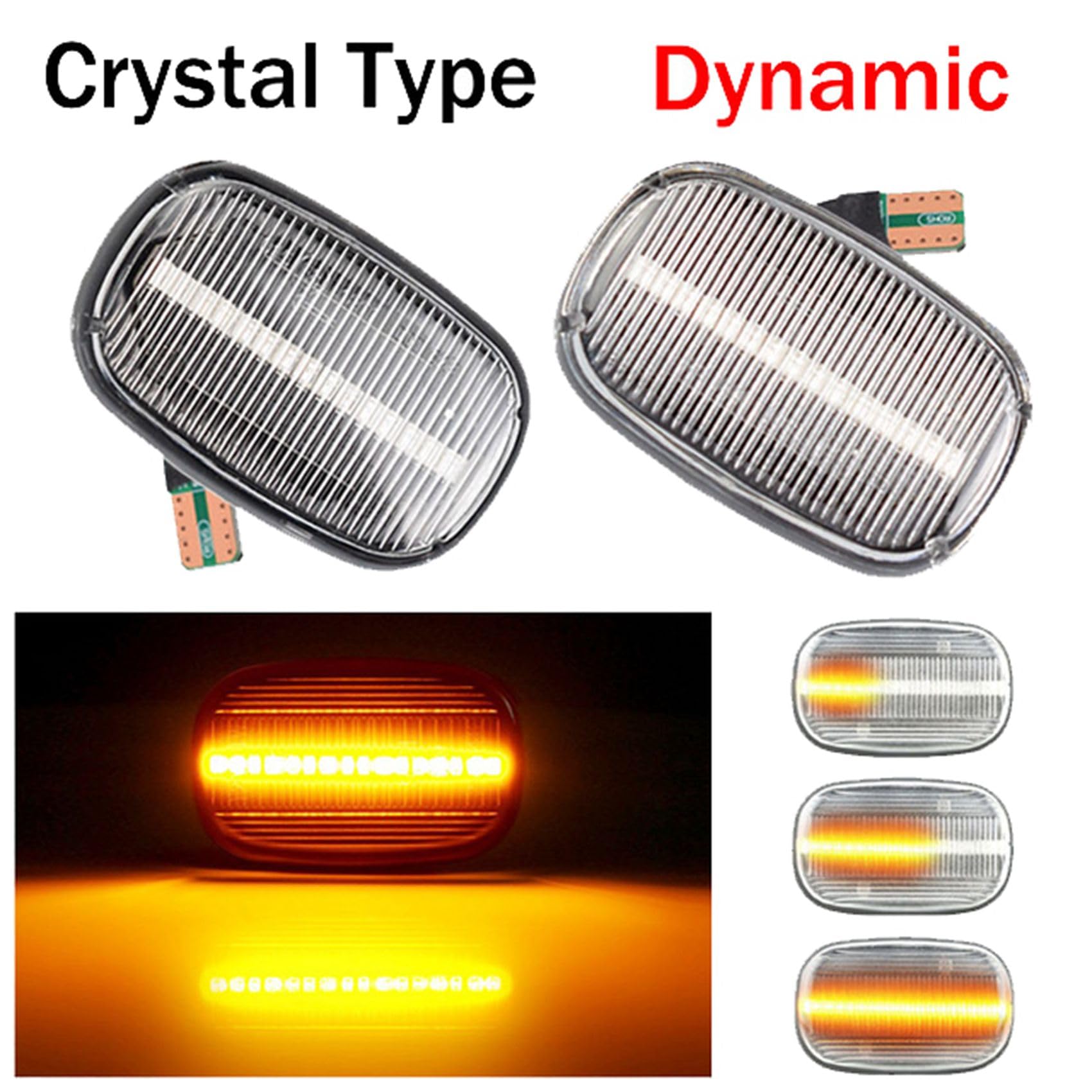 10X Intermitente de Intermitente Lateral de LED Dinámico de Coche para Celica T19 T20 23 Avensis Starlet