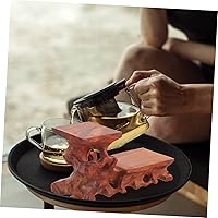 Vista 4 de DOITOOL Soporte de exhibición con base de palisandro, base de jarrón de madera, pedestal, elevador de mesa para decoración del hogar y venta al por