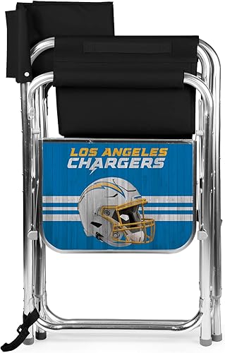 Miniatura 153 de PICNIC TIME NFL Unisex-Adult NFL Sports Chair with Side Table, Beach Chair, Camp Chair for Adults Negro