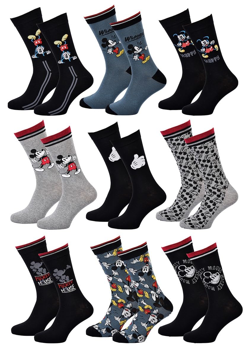 Socks Pack Man DISNEY MICKEY MOUSE, 39-42