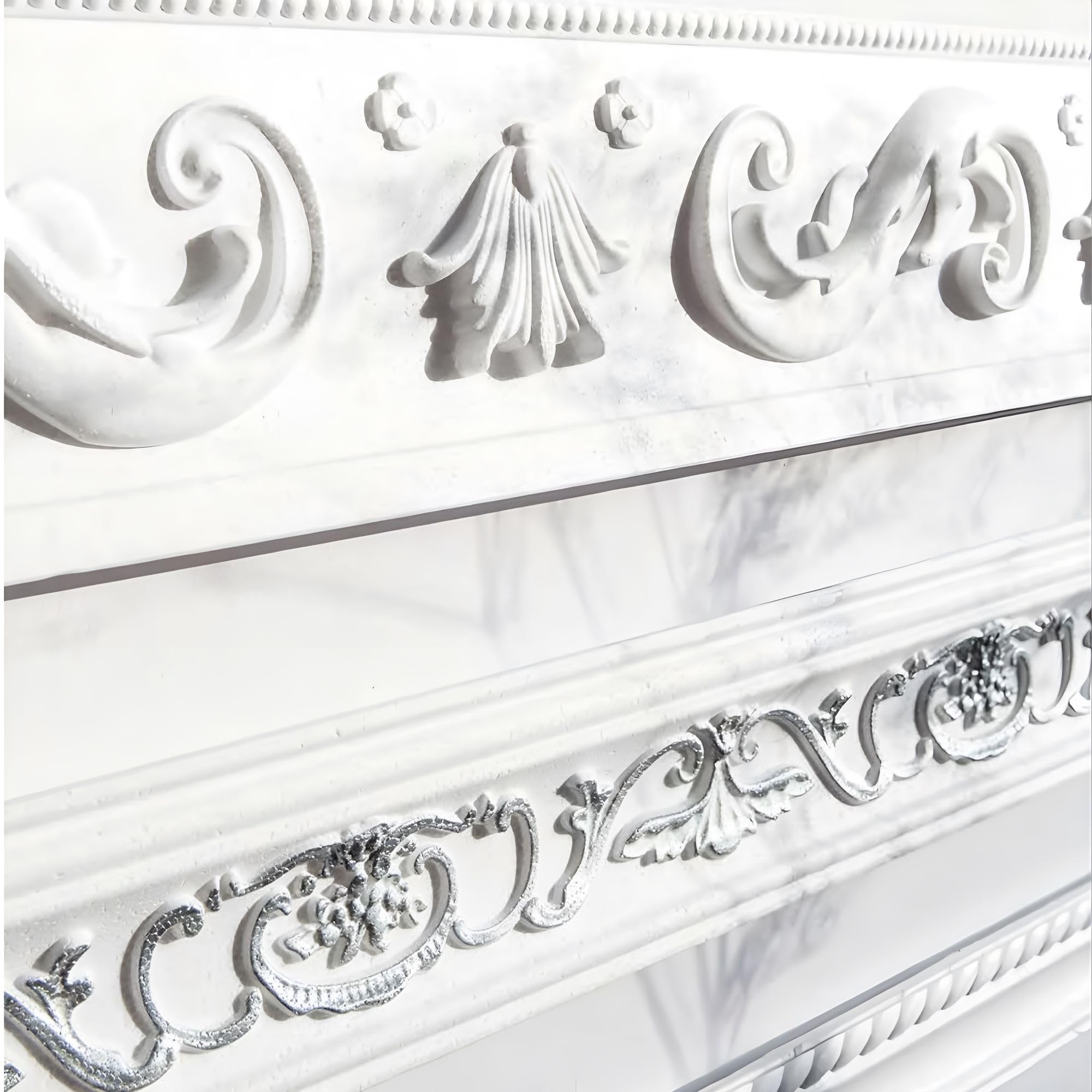Marbet soffitto modanature bianco pacchetto risparmio di styrofoam EPS - stucco modanature fantasia, nel design tradizionale - (20 metri B-36) modanature decorative modanature angolari