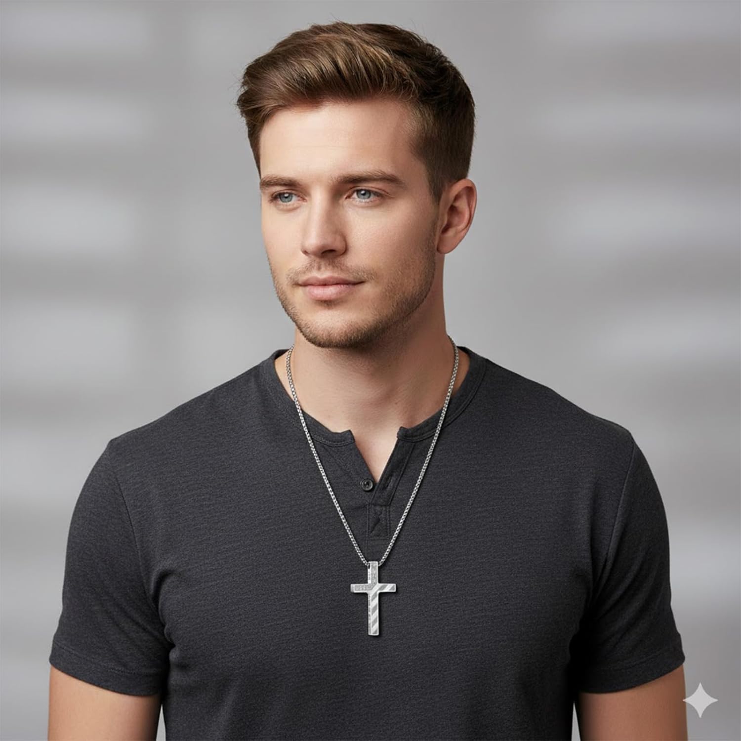 Baseball Cross Necklace for Men Boys(22+2 Inches), 316L Stainless Steel Chain American Flag Pendant Bible Verse Religious Christian Easter Jewelry Gifts - Image 6