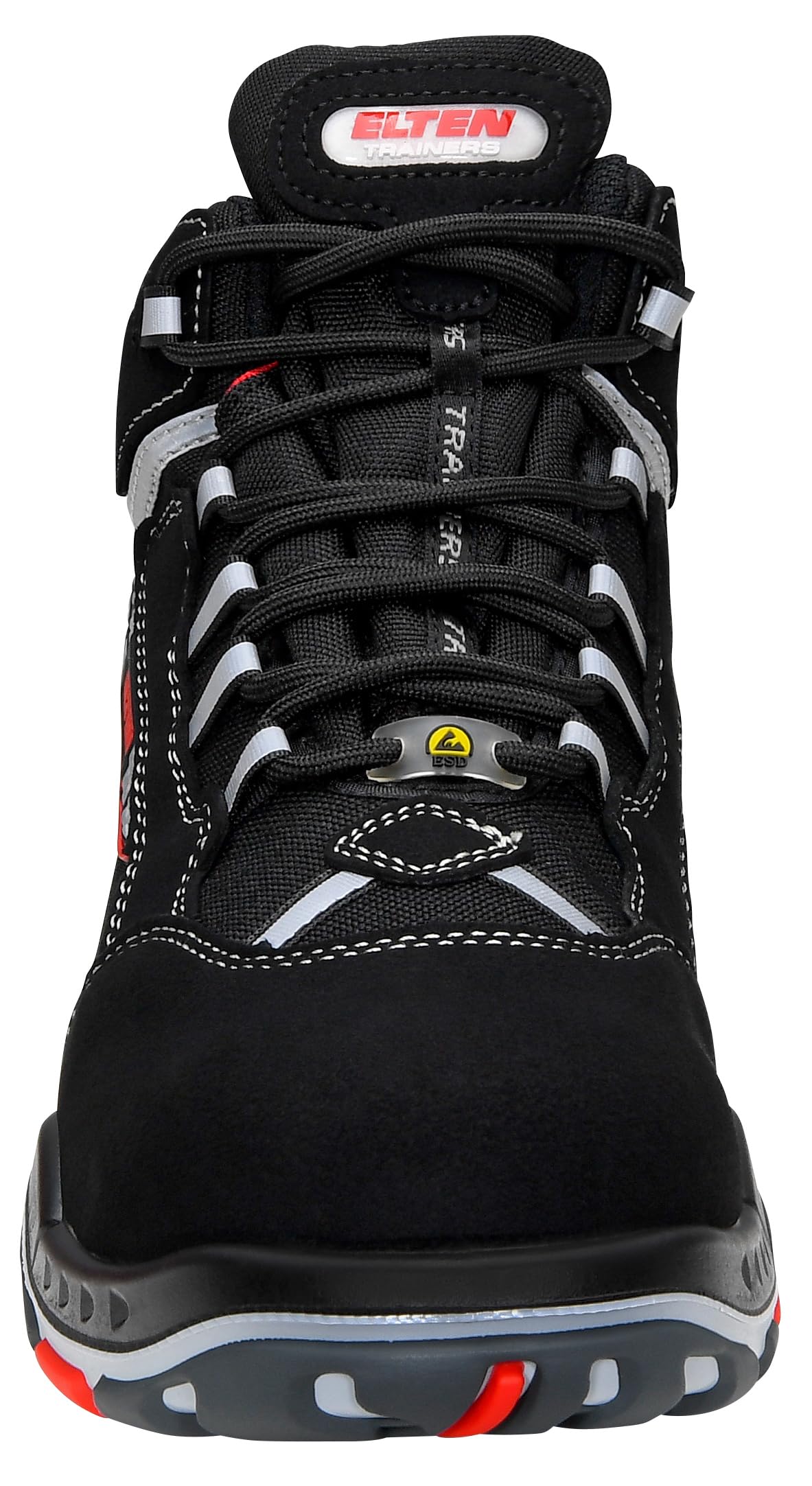 ELTEN Sicherheitsschuhe Sander ESD S3, Herren, Sportlich, Leicht, Schwarz, Kunststoffkappe Unisex Sicherheitsschnürstiefel Sander ESD S3 Größe 44