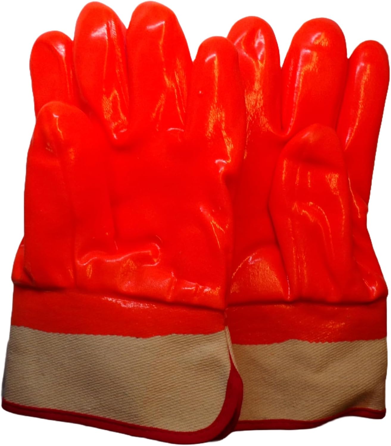 Comfort Lined Heavy Duty PVC Coated Liquid Proof Foam Insulation Cold Storage Chemical Resistant Clean Room Gloves Ultimate Safety Gloves PACK OF 12